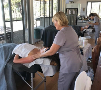 Massages and facials before weddings